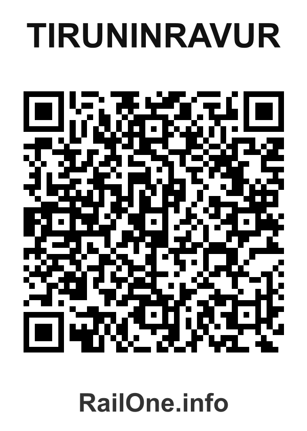 RailOne QR Code for Tiruninravur station