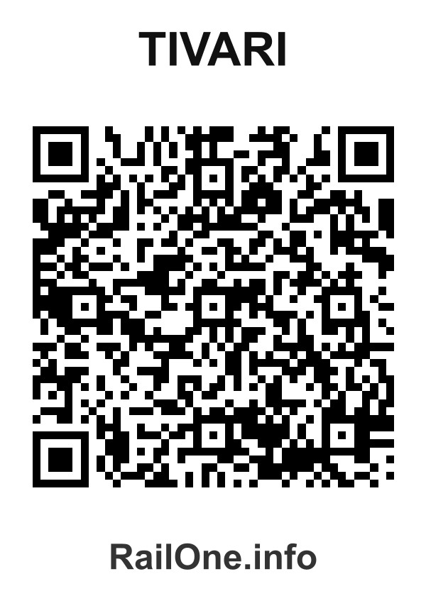 RailOne QR Code for Tivari station