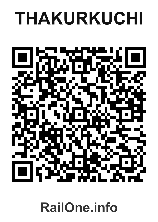 RailOne QR Code for Thakurkuchi station