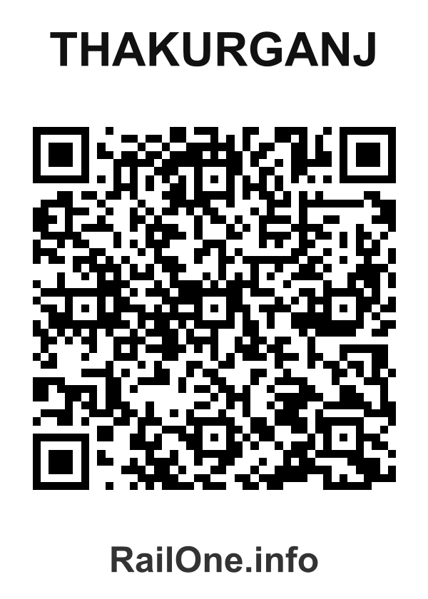 RailOne QR Code for Thakurganj station