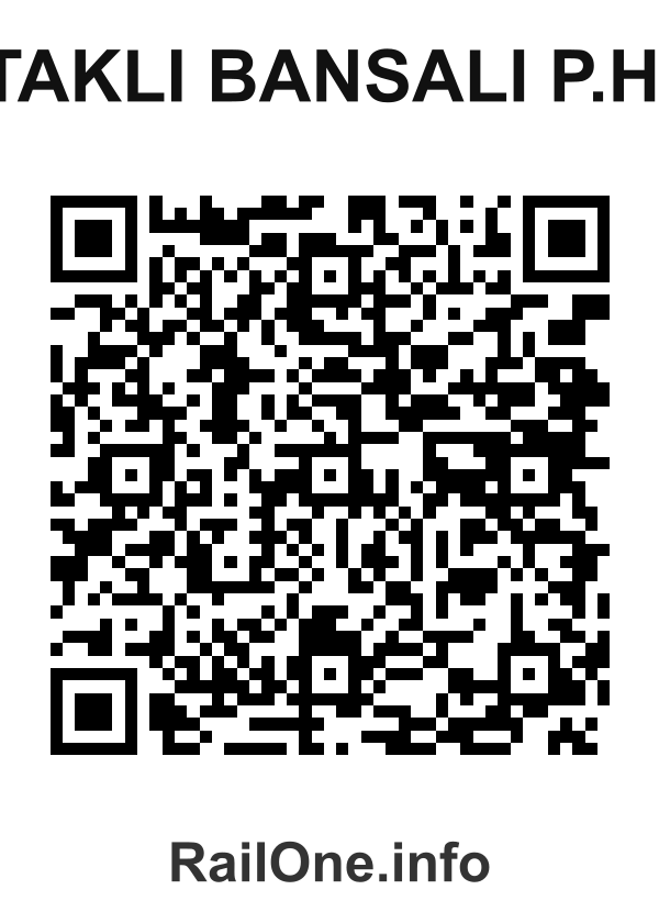 RailOne QR Code for Takli Bansali P.h. station
