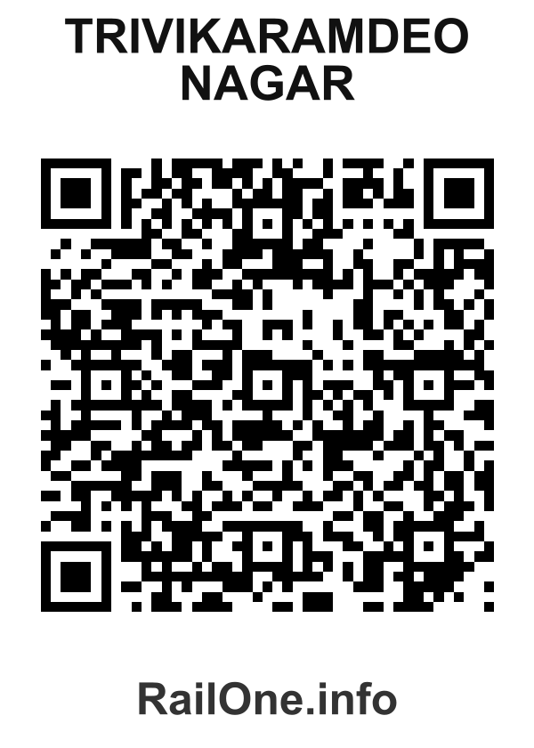 RailOne QR Code for Trivikaramdeo Nagar station