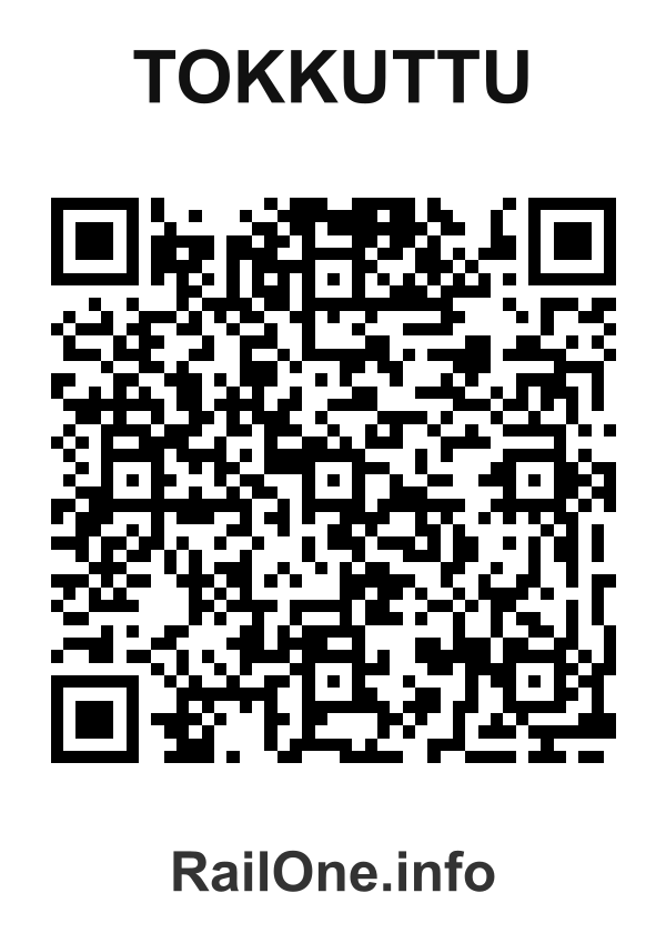RailOne QR Code for Tokkuttu station