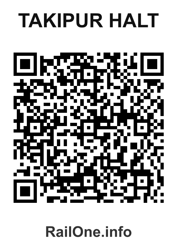 RailOne QR Code for Takipur Halt station