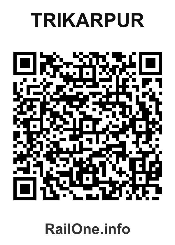 RailOne QR Code for Trikarpur station