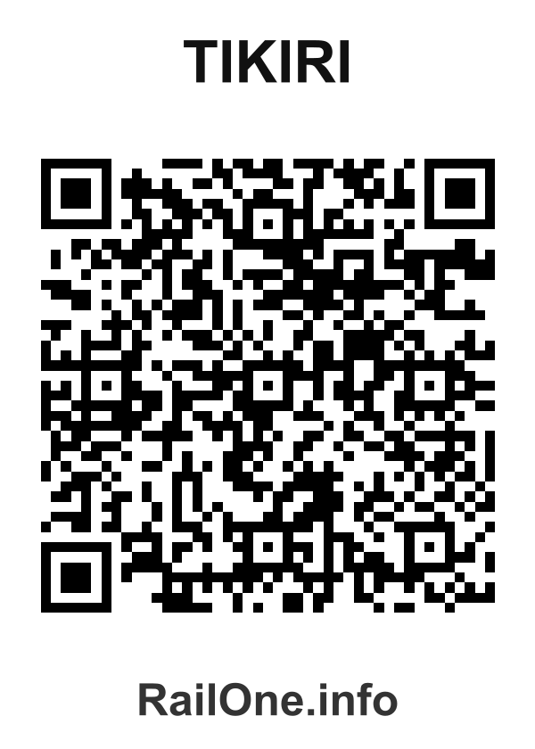 RailOne QR Code for Tikiri station