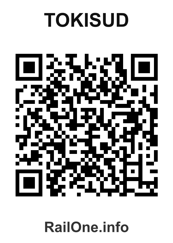 RailOne QR Code for Tokisud station