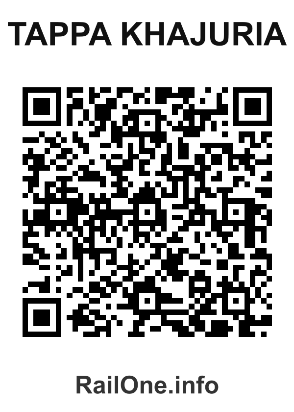 RailOne QR Code for Tappa Khajuria station