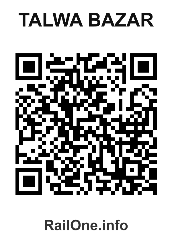 RailOne QR Code for Talwa Bazar station
