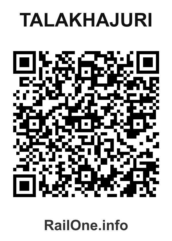 RailOne QR Code for Talakhajuri station