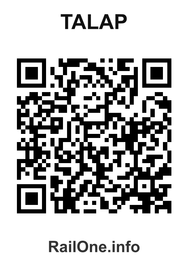 RailOne QR Code for Talap station