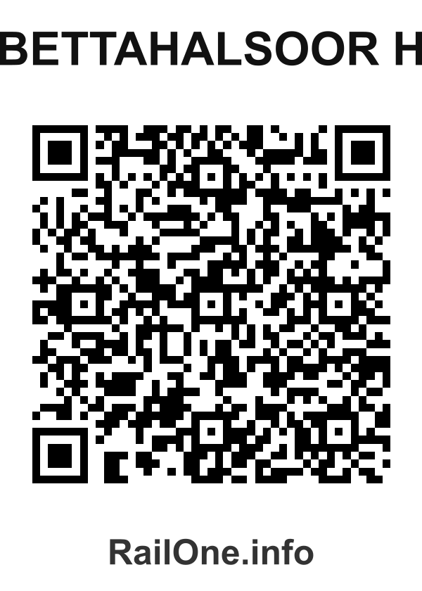 RailOne QR Code for Bettahalsoor H station