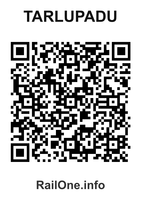 RailOne QR Code for Tarlupadu station
