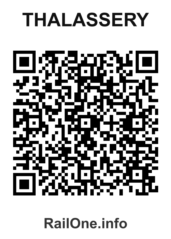 RailOne QR Code for Thalassery station