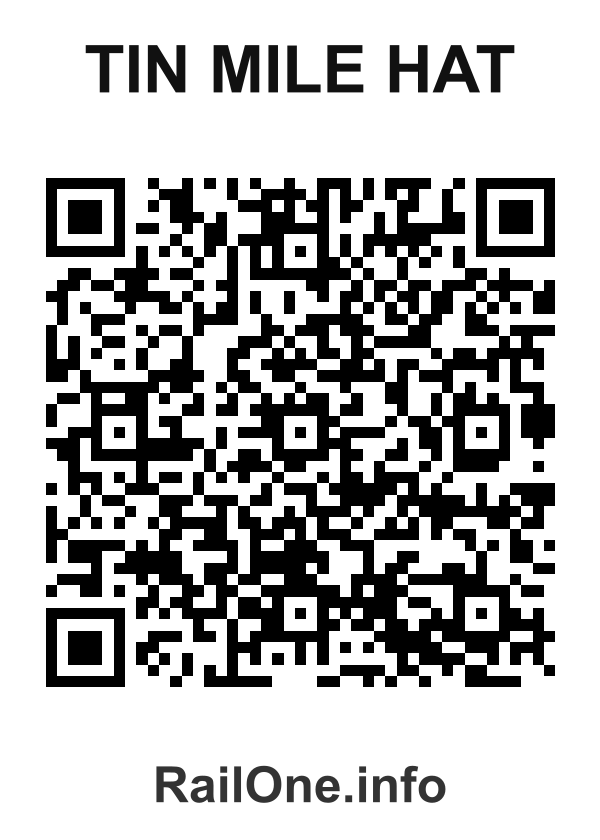 RailOne QR Code for Tin Mile Hat station