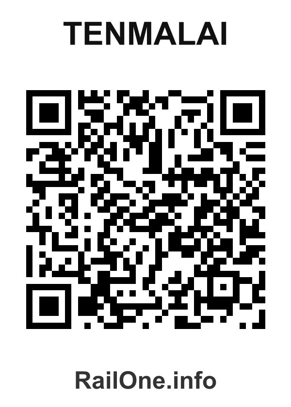 RailOne QR Code for Tenmalai station