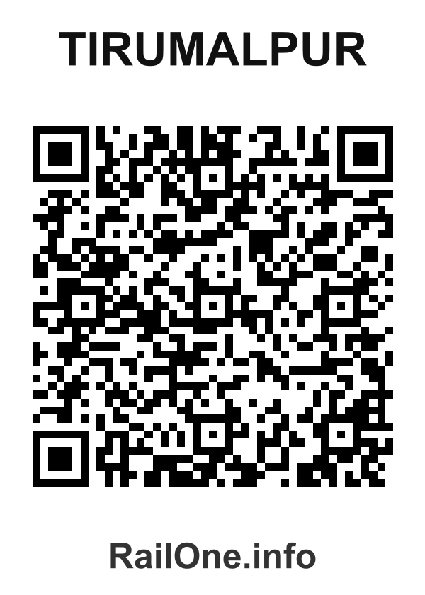 RailOne QR Code for Tirumalpur station