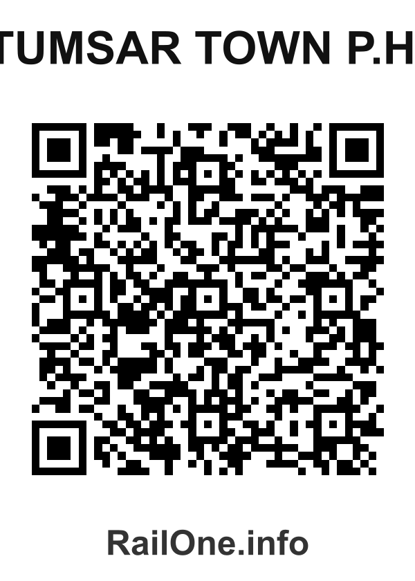 RailOne QR Code for Tumsar Town P.h. station
