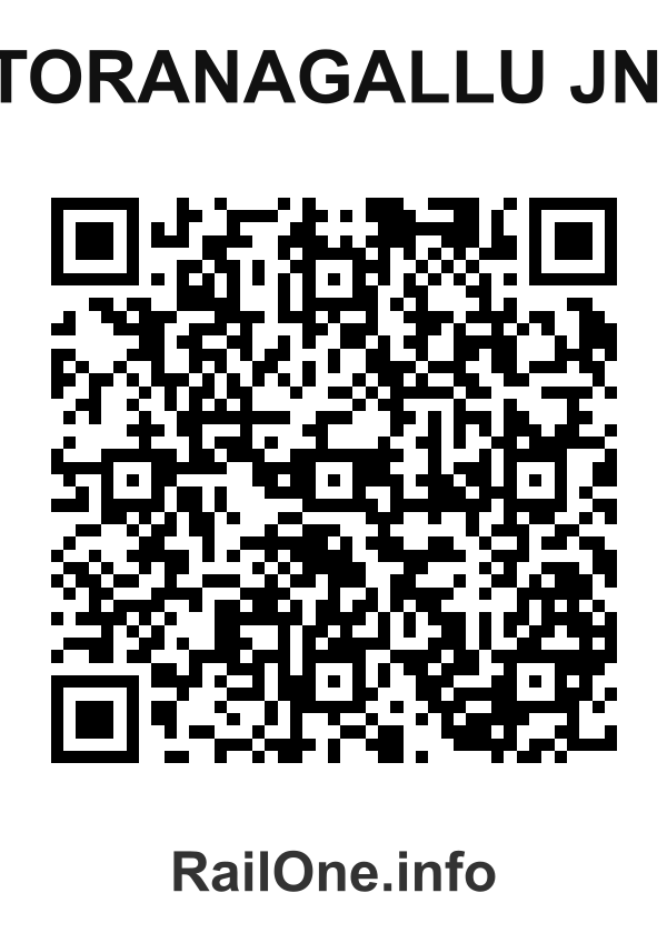 RailOne QR Code for Toranagallu Jn. station