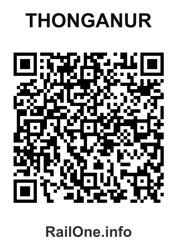 RailOne QR Code for Thonganur station