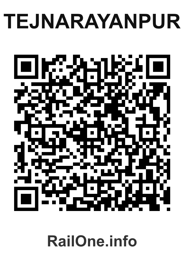 RailOne QR Code for Tejnarayanpur station