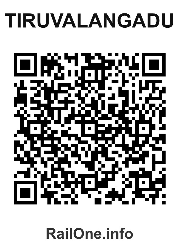 RailOne QR Code for Tiruvalangadu station