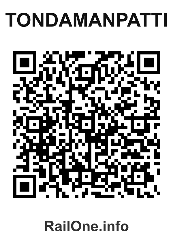 RailOne QR Code for Tondamanpatti station