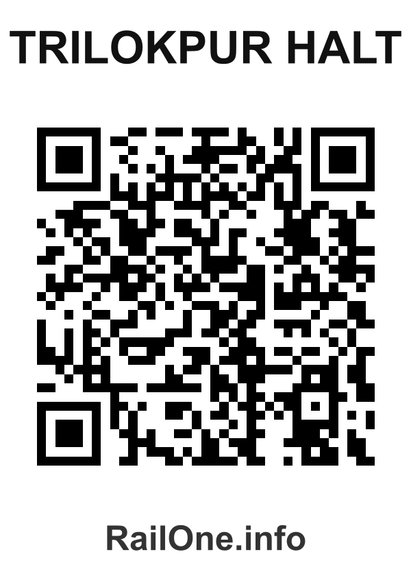 RailOne QR Code for Trilokpur Halt station