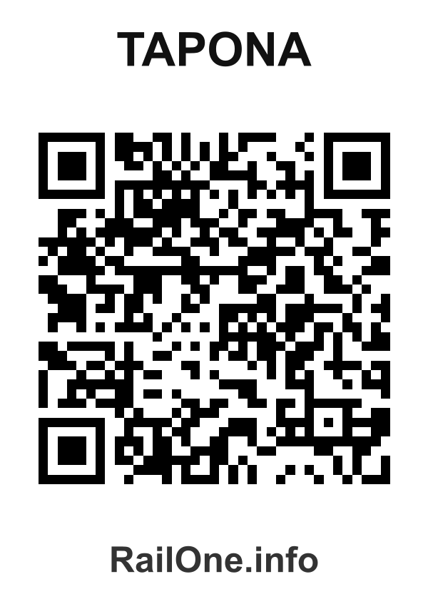 RailOne QR Code for Tapona station