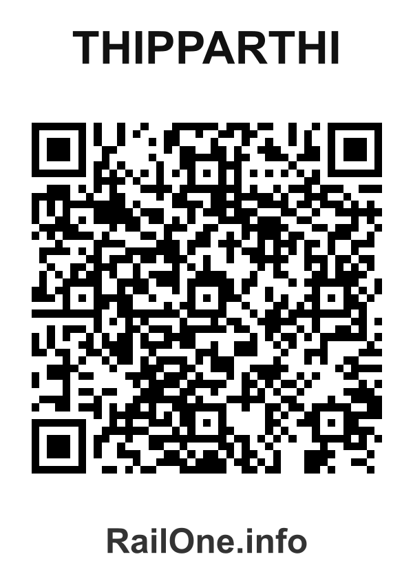 RailOne QR Code for Thipparthi station