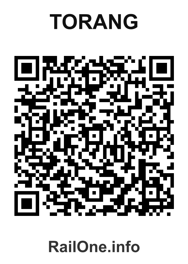RailOne QR Code for Torang station