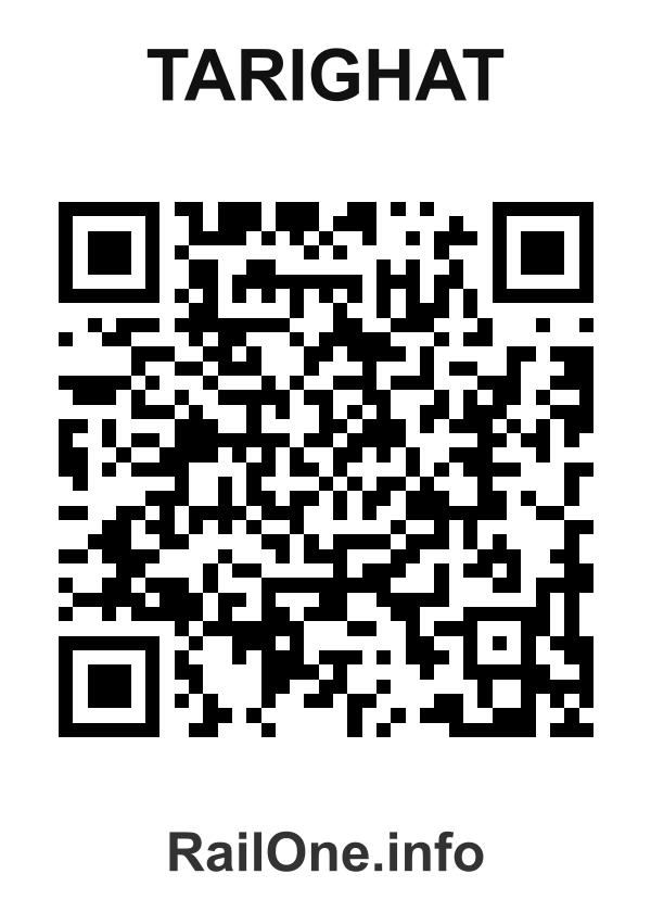 RailOne QR Code for Tarighat station