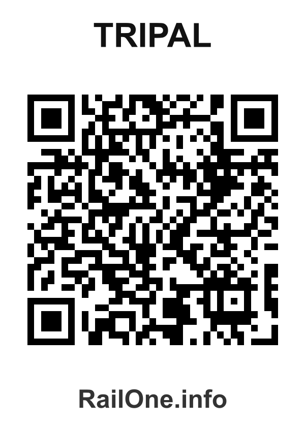RailOne QR Code for Tripal station