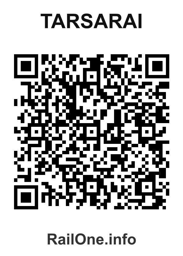 RailOne QR Code for Tarsarai station