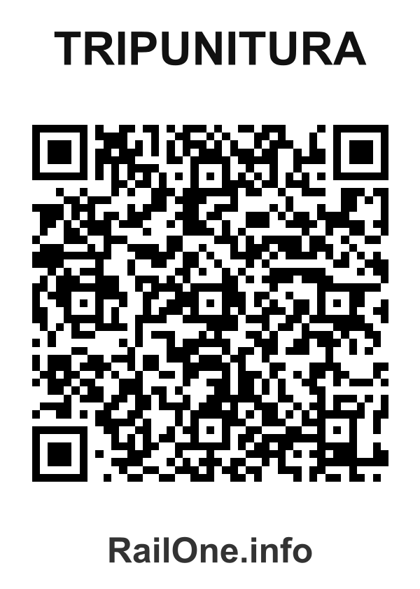 RailOne QR Code for Tripunitura station
