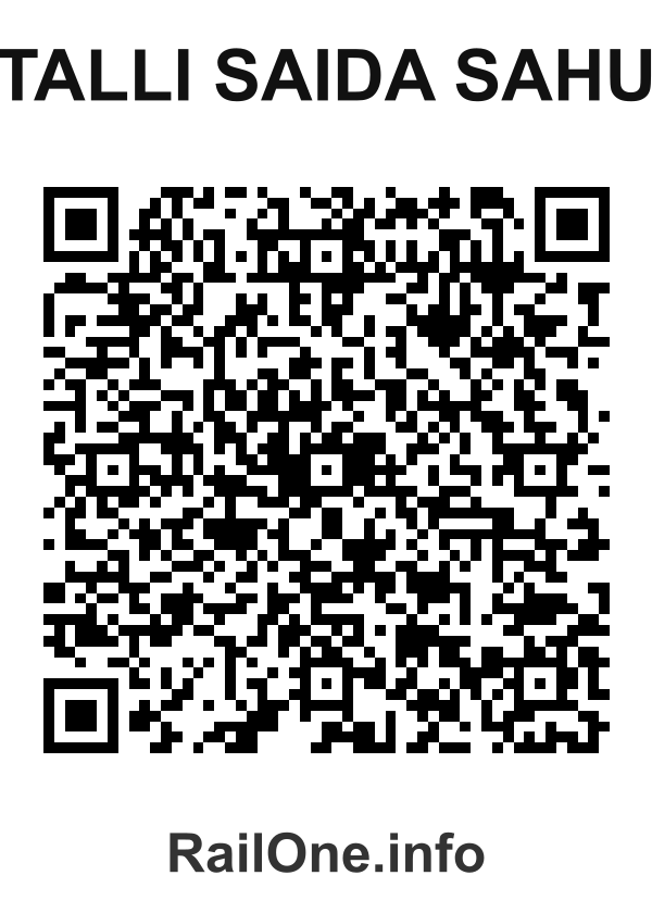 RailOne QR Code for Talli Saida Sahu station