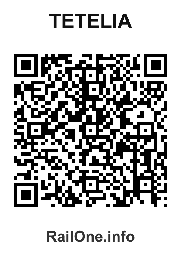 RailOne QR Code for Tetelia station