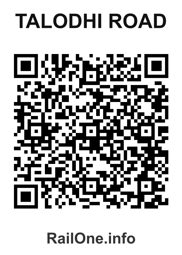RailOne QR Code for Talodhi Road station