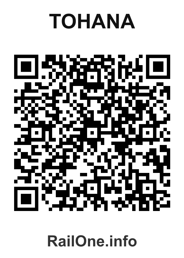 RailOne QR Code for Tohana station