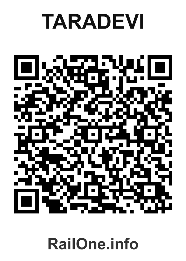 RailOne QR Code for Taradevi station