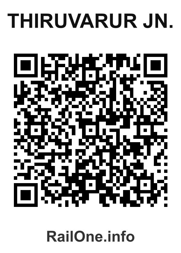 RailOne QR Code for Thiruvarur Jn. station