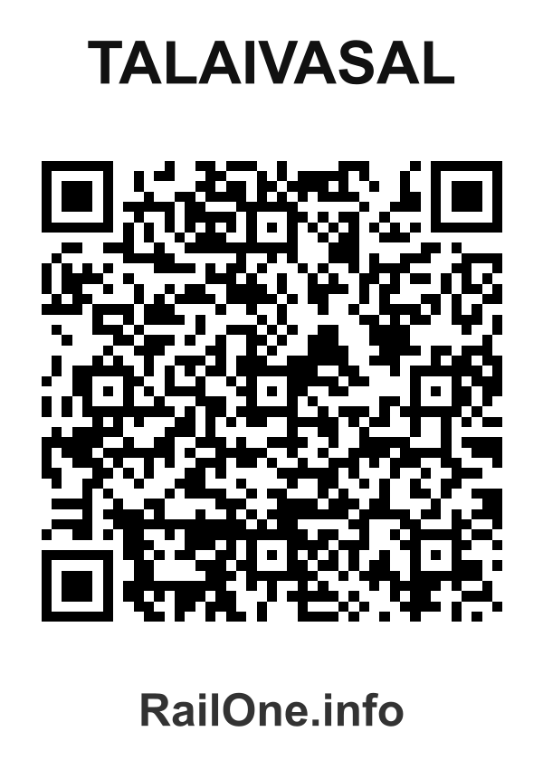 RailOne QR Code for Talaivasal station