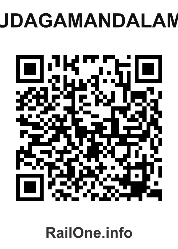 RailOne QR Code for Udagamandalam station