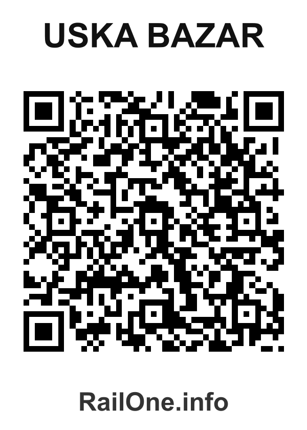RailOne QR Code for Uska Bazar station