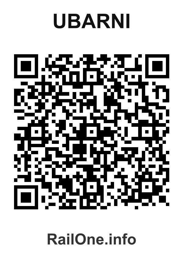 RailOne QR Code for Ubarni station