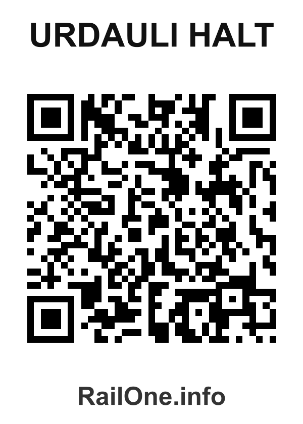 RailOne QR Code for Urdauli Halt station