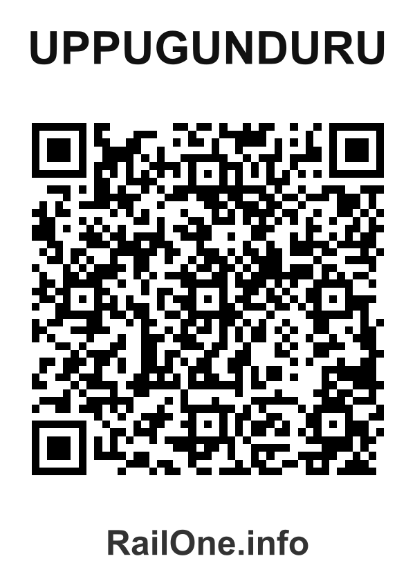 RailOne QR Code for Uppugunduru station