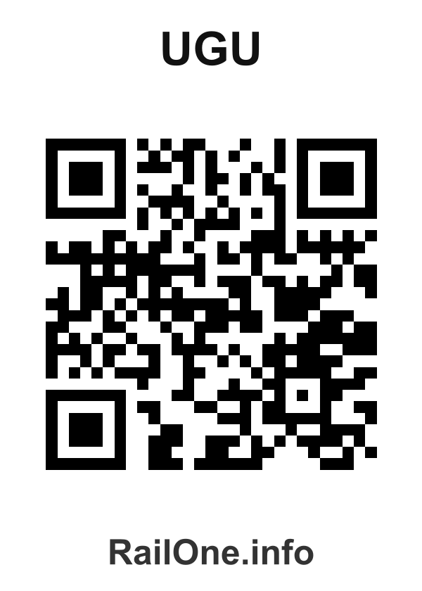 RailOne QR Code for Ugu station