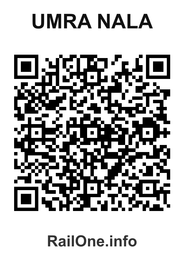 RailOne QR Code for Umra Nala station