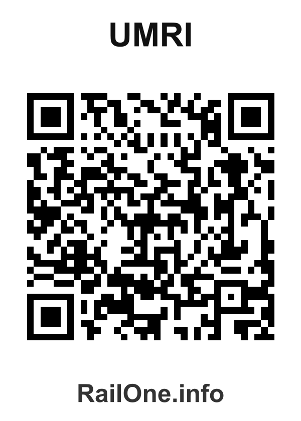 RailOne QR Code for Umri station